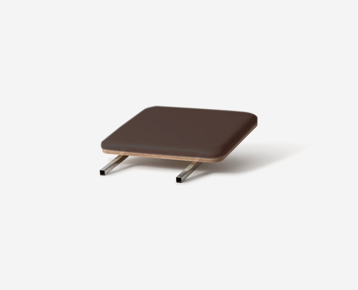 Espresso Cushioned Reformer Jumpboard - Side Angle | Your Reformer