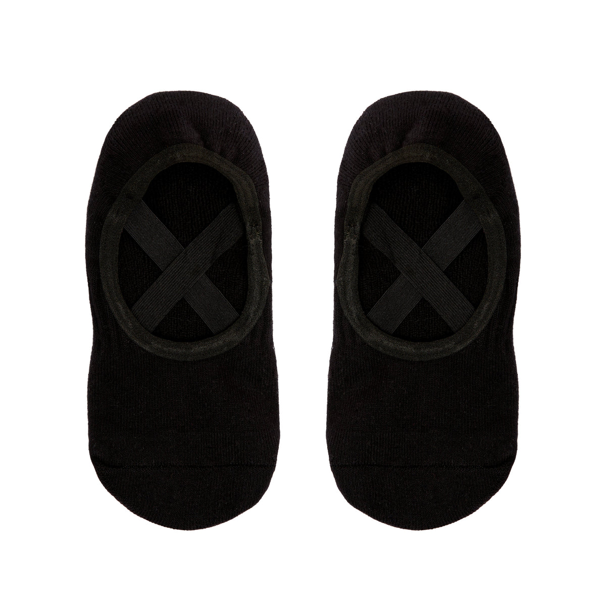 Black Ballet Grip Socks - Top View Flat Lay | Your Reformer