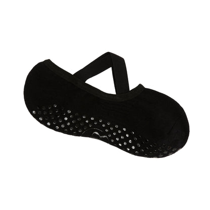 Black Ballet Grip Socks - Side Profile | Your Reformer