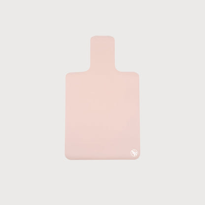 Blush Pink Microfibre Reformer Mat - Flat Lay | Your Reformer
