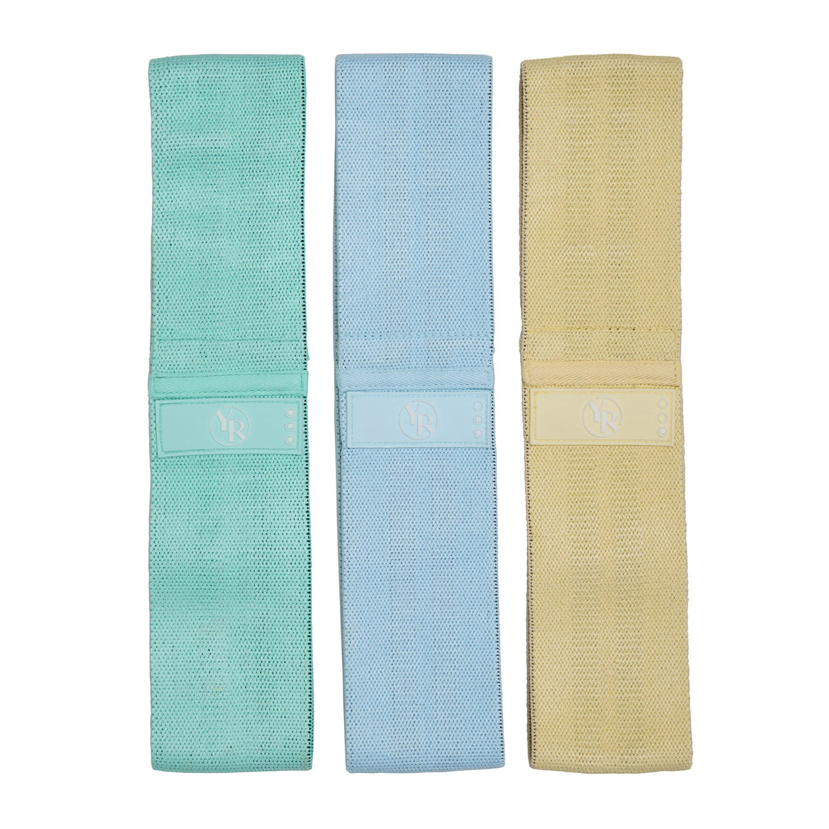 Coastal Fabric Booty Bands Set - Flat Lay View | Your Reformer
