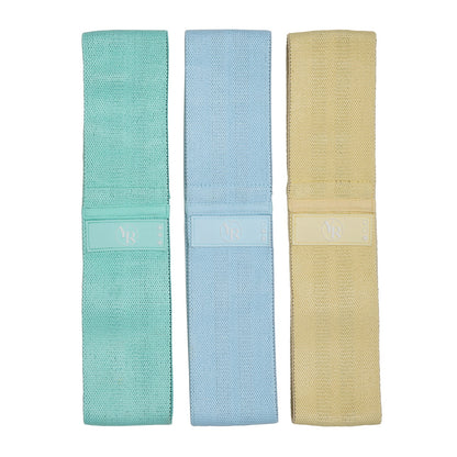 Coastal Fabric Booty Bands Set - Flat Lay View | Your Reformer