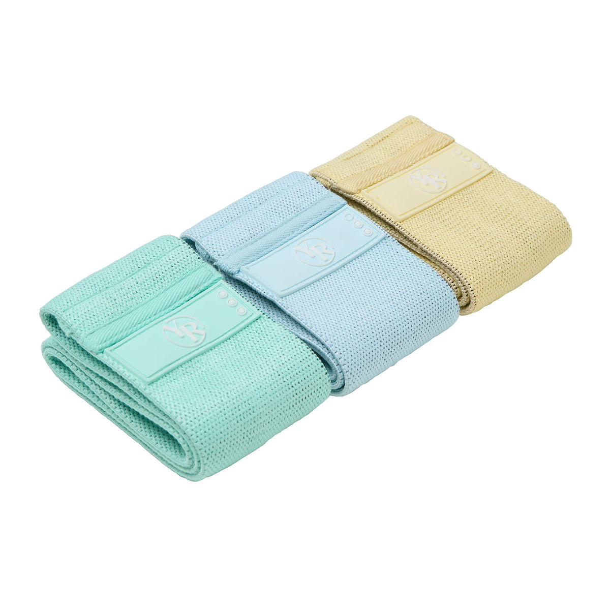 Coastal Fabric Booty Bands Set - Folded Stack View | Your Reformer