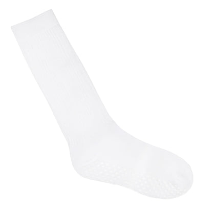 White Cotton Scrunch Socks - Product View Flat Lay | Your Reformer