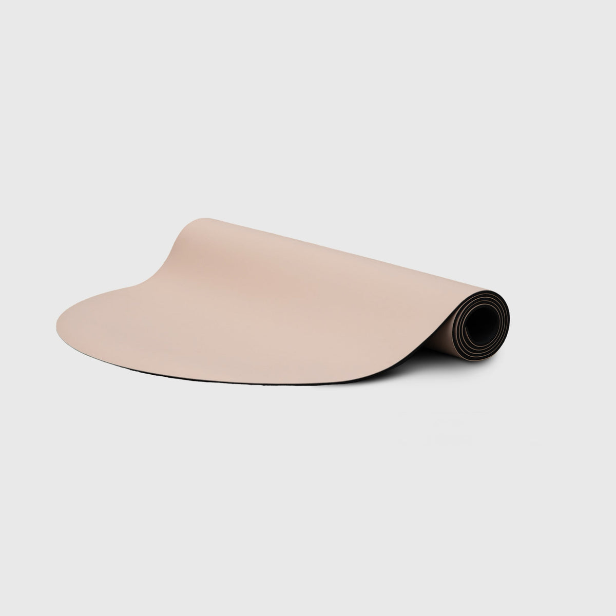 Ghosted Yoga Mat Blush - Pink Arch Design Pilates Mat Partially Rolled | Your Reformer
