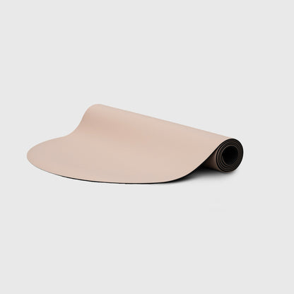 Ghosted Yoga Mat Blush - Pink Arch Design Pilates Mat Partially Rolled | Your Reformer