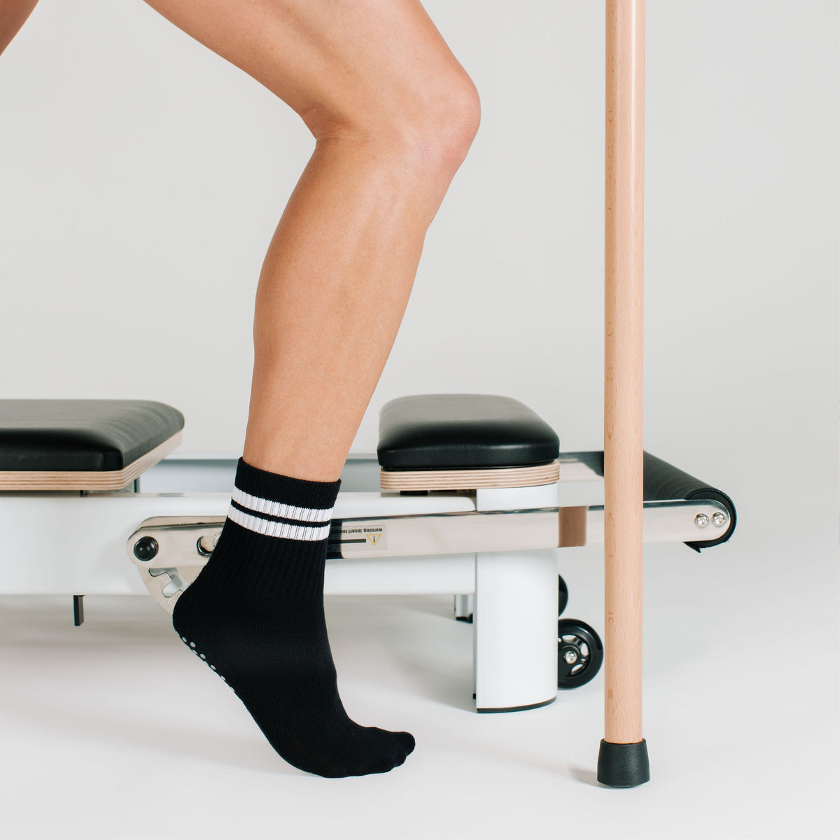 Natural Wood Pilates Pole - Close Up Detail View | Your Reformer
