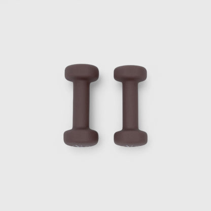 Espresso Brown Hand Weights - Top View Flat Lay | Your Reformer