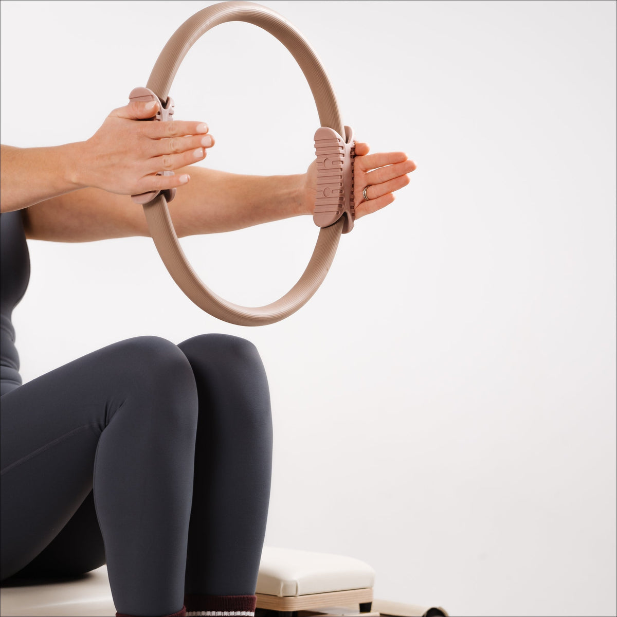Blush Pilates Ring Exercise - Lifestyle Shot | Your Reformer