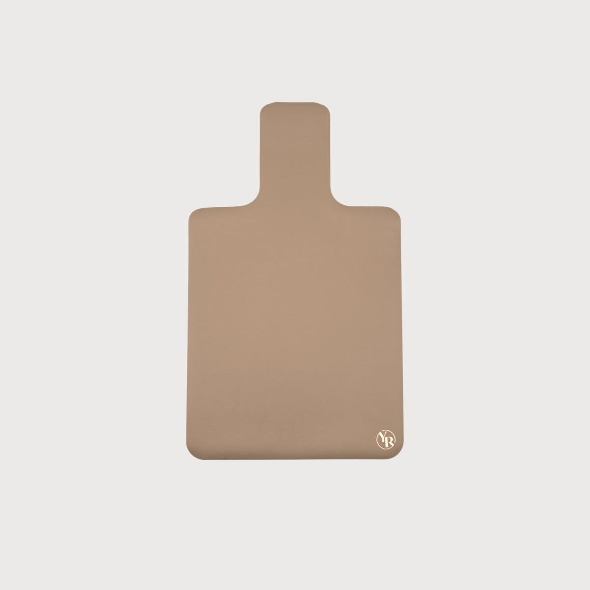 Mocha Brown Microfibre Reformer Mat - Flat Lay | Your Reformer