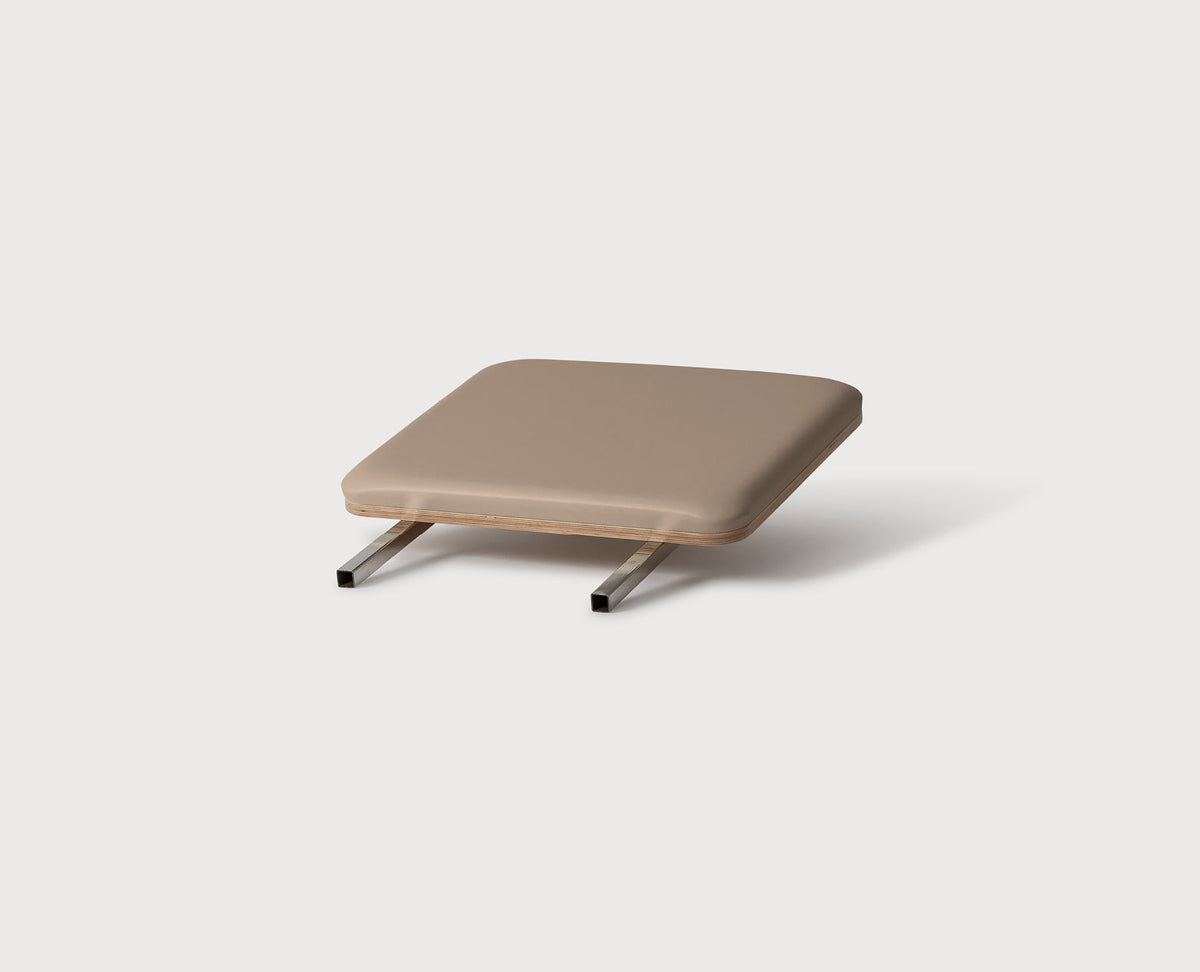 Mocha Cushioned Reformer Jumpboard - Side Angle | Your Reformer