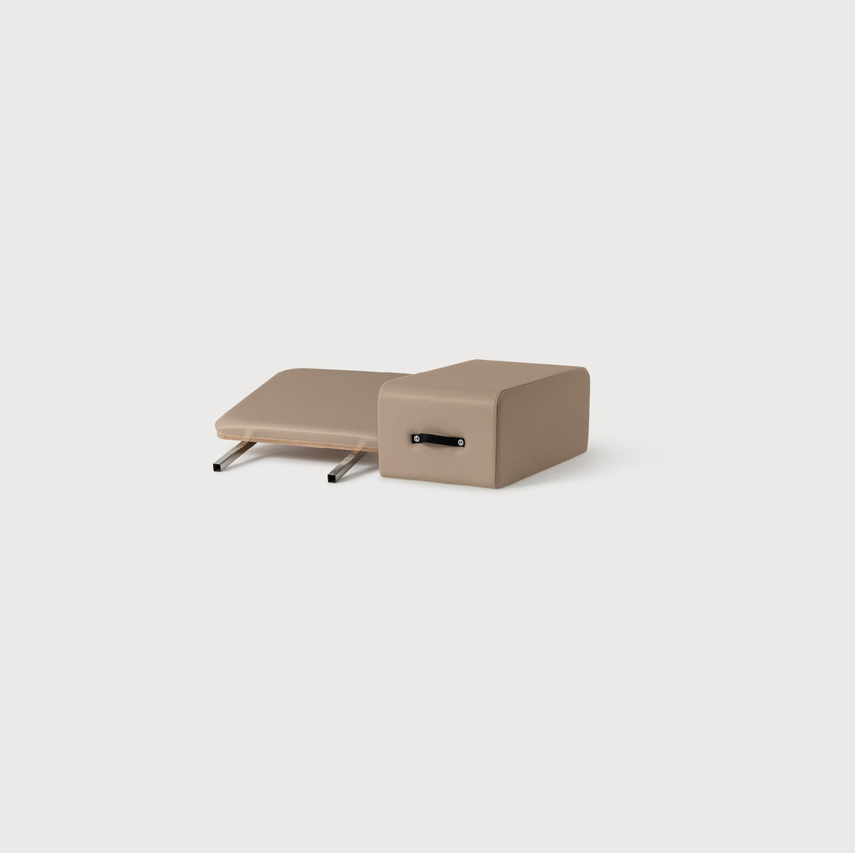Warm Stone Pilates Box & Jumpboard Set - Side Profile | Your Reformer