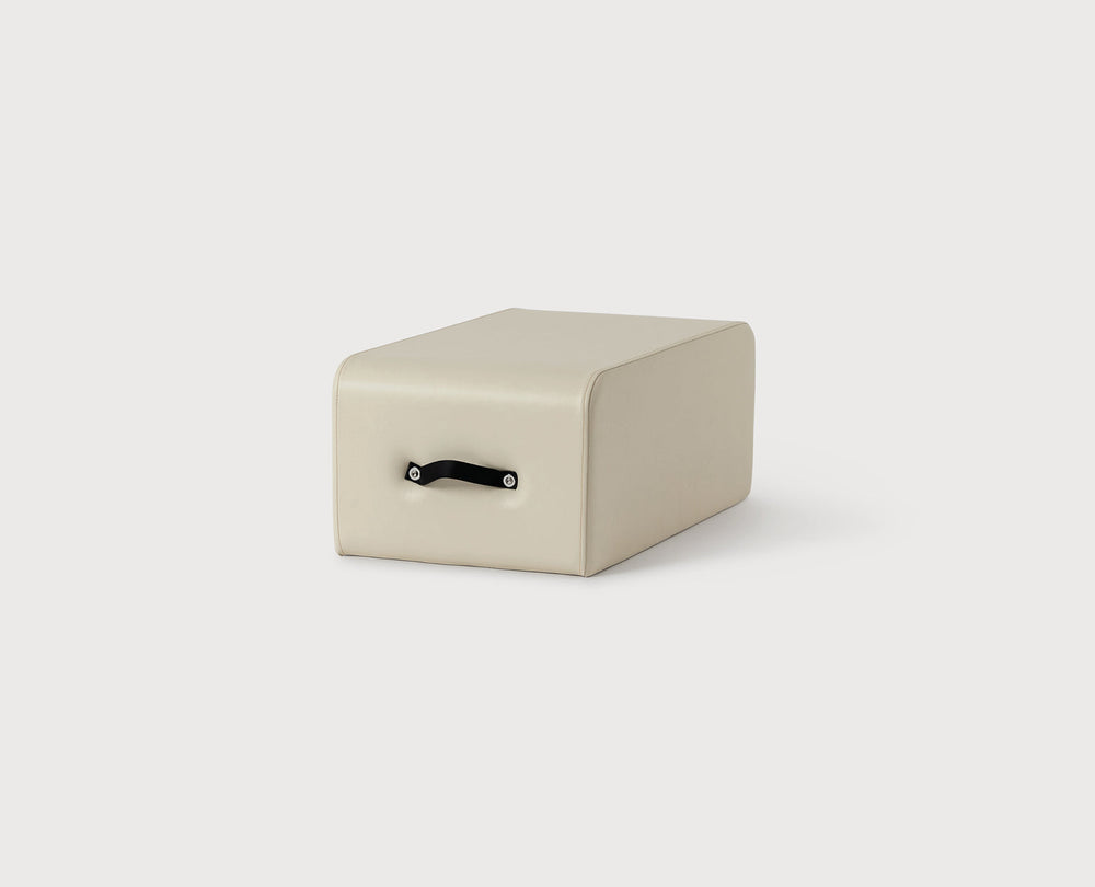 Ivory Pilates Reformer Box - Side View | Your Reformer