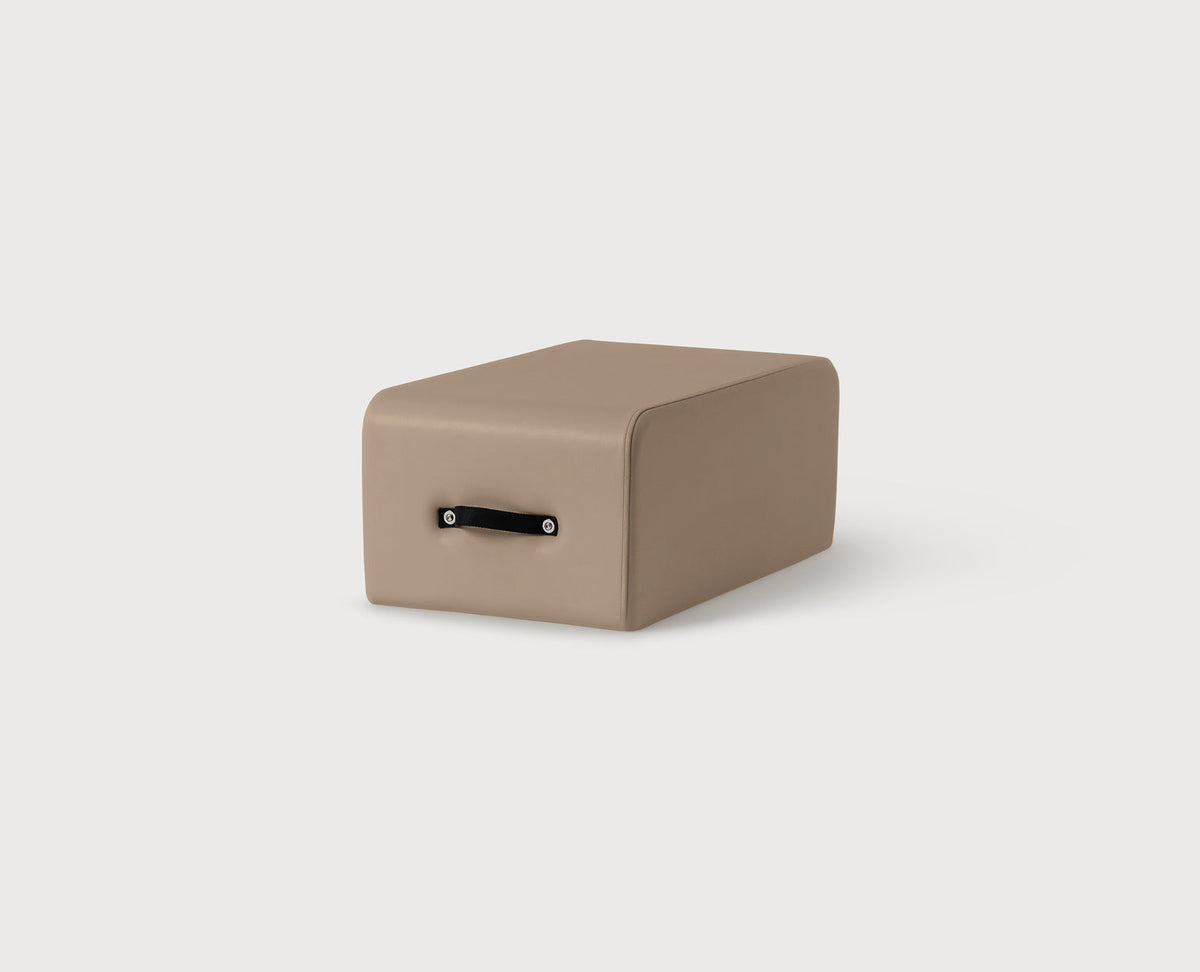 Mocha Pilates Reformer Box - Side View | Your Reformer
