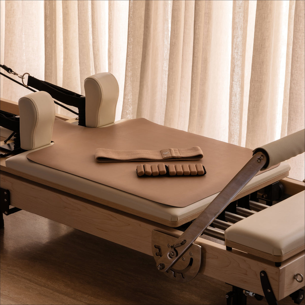 Mocha Reformer Pack Complete Set on Pilates Reformer - Studio Setup | Your Reformer