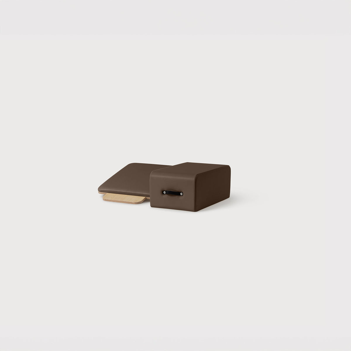 Espresso Studio Pilates Box & Jumpboard Set - Side View | Your Reformer
