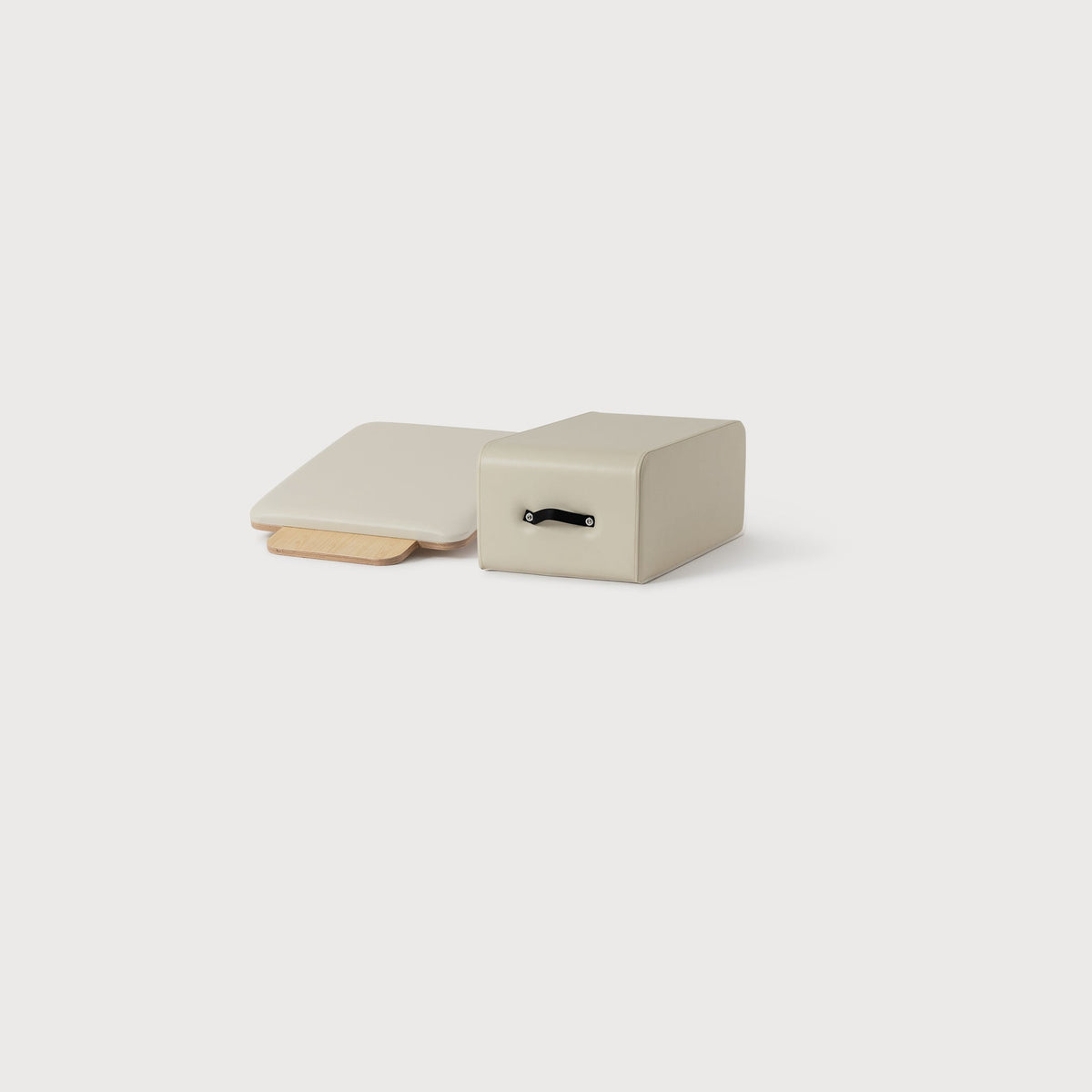 Ivory Studio Pilates Box & Jumpboard Set - Side Angle | Your Reformer