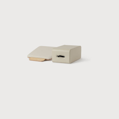 Ivory Studio Pilates Box & Jumpboard Set - Side Angle | Your Reformer